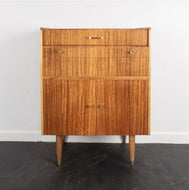 Retro Walnut Metamorphic Fold Out Bureau