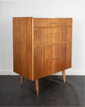 Load image into Gallery viewer, Retro Walnut Metamorphic Fold Out Bureau
