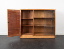 Load image into Gallery viewer, Vintage Walnut and Glass Display Cabinet
